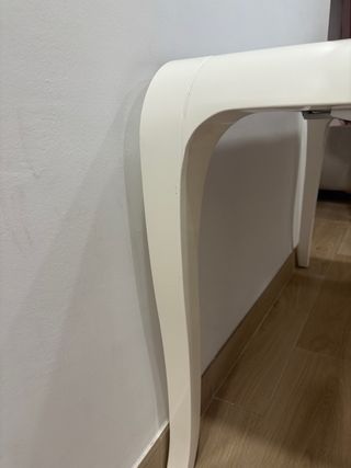 Mesa comedor extensible pata piano