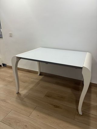 Mesa comedor extensible pata piano