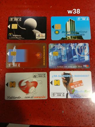 6 Carte Telefoniche Telefónica Spagna