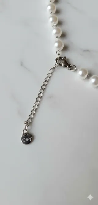 Collar EY Elena Perlas Plata