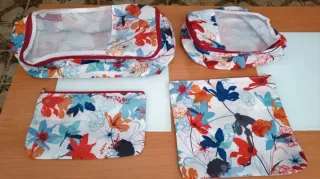 Set de neceseres de viaje florales