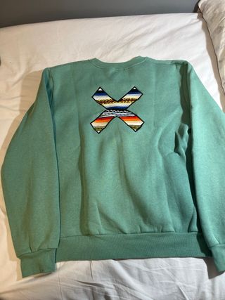 Sudadera Blue Banana Talla M Verde Multicolor