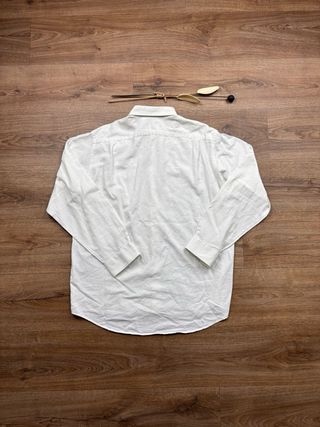 Camicia Lacoste Bianca Uomo Taglia L