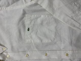 Camicia Lacoste Bianca Uomo Taglia L