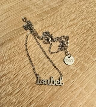 Colgante nombre Isabel