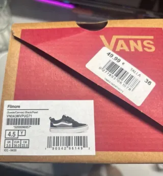 Zapatillas Vans Negras y Grises