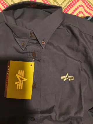 Camisa Alpha Industries Azul Marino