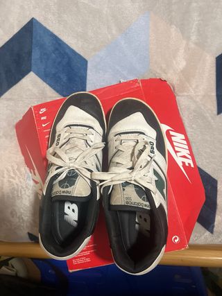 Zapatilla New Balance 550 Verde/Blanco