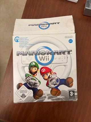 Nintendo Wii + Mario Kart + Mando y accesorios