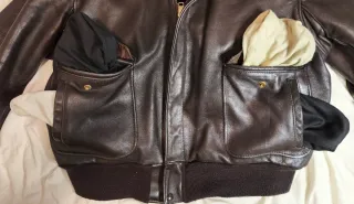 Chaqueta Schott NYC 684sm Talla M Marrón