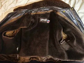 Chaqueta Schott NYC 684sm Talla M Marrón