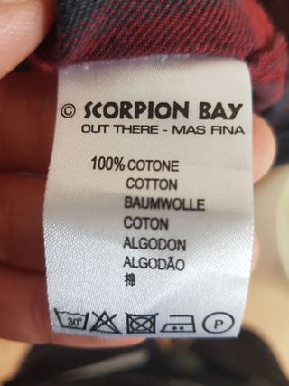 Camisa a cuadros Scorpion Bay XXL