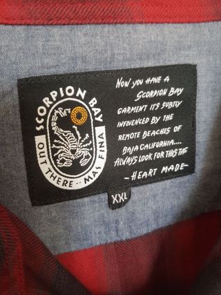 Camisa a cuadros Scorpion Bay XXL