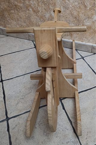 Moto balancín madera maciza