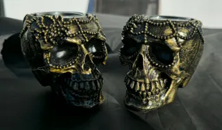 2 Portacandele Calavera