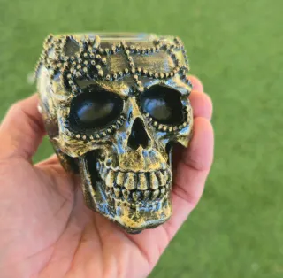 2 Portacandele Calavera