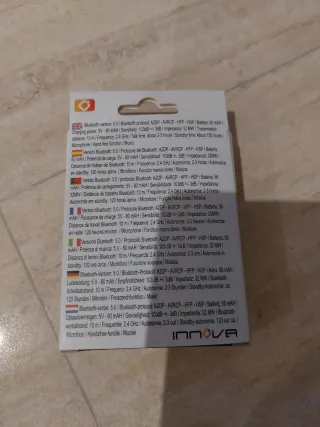 Auriculares Innova Wireless Magnéticos Negros