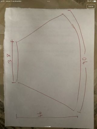 Falda corta acampanada Trucco