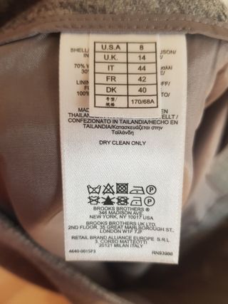 Falda Brooks Brothers 346 gris