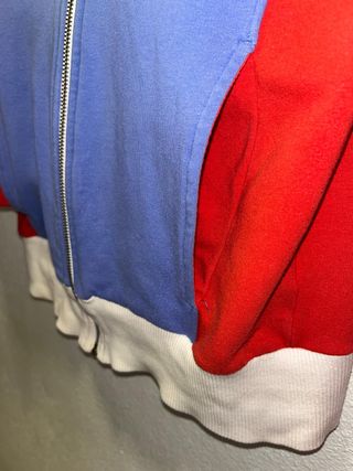 Nike Zip Up Hoodie Embroidered Logo Y2K Tricolor