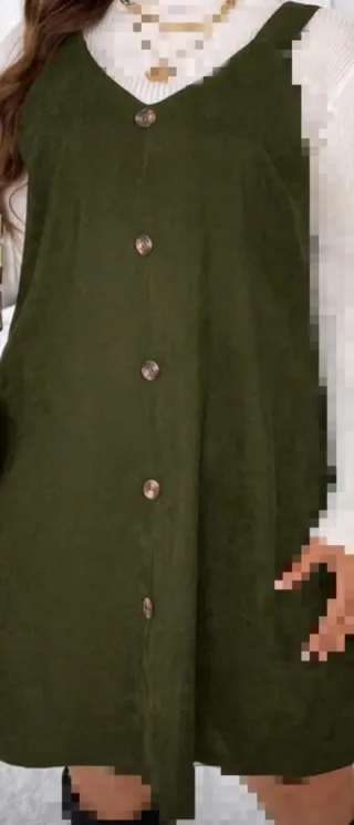 Vestido Peto Pana Verde Talla 48 s/ estrenar.