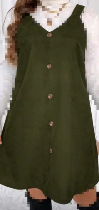 Vestido Peto Pana Verde Talla 48 s/ estrenar.