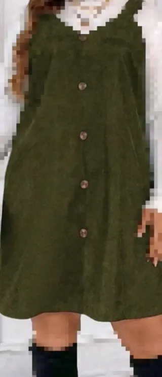 Vestido Peto Pana Verde Talla 48 s/ estrenar.