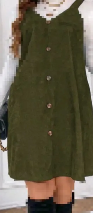 Vestido Peto Pana Verde Talla 48 s/ estrenar.