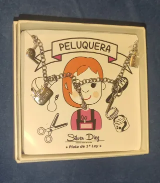 Pulsera Plata Rodiada Peluquera