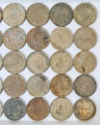 Colección 35 Monedas 1 Peseta Franco