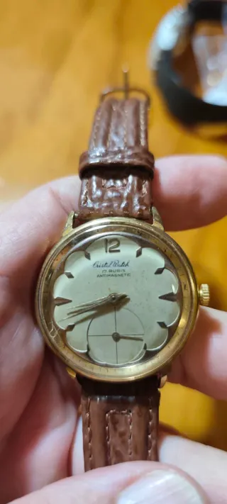 Reloj Suizo Vintage CrystalWatch Antimagnético