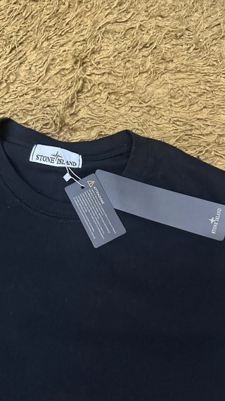 Camiseta Stone Island Negra Básica talla M