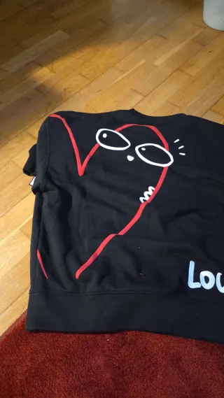 Sudadera Zara Negra Dibujo Pollazon Talla M