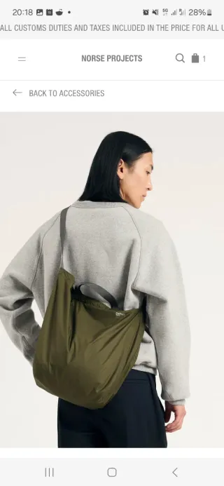 Bolso Tote Pertex Quantum Verde, Gorra, calcetines