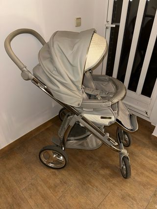 Carro Bebecar 2 piezas gris