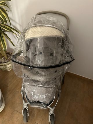 Carro Bebecar 2 piezas gris