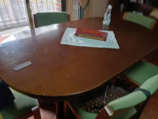 Mesa comedor extensible + 6 sillas