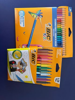 Pack 24 Lápices BIC Tropicols + 12 Rotuladores BIC