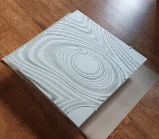 Plafoniera moderna design ondulato