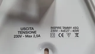 Plafoniera moderna design ondulato