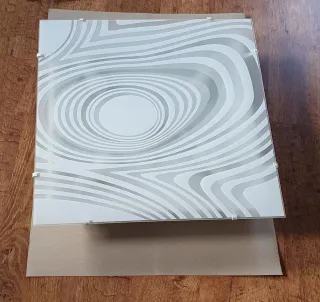 Plafoniera moderna design ondulato