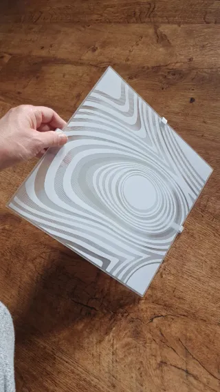 Plafoniera moderna design ondulato