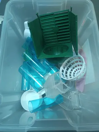 Accesorios para aves.pajaros. (Azul/Verde)