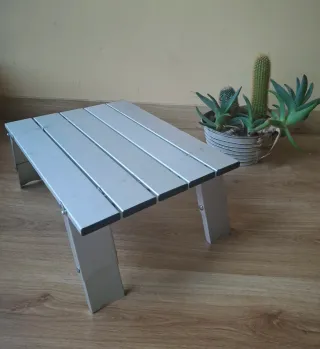Mesa plegable aluminio camping