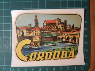 CALCOMANIA COCHE CORDOBA AÑOS 60