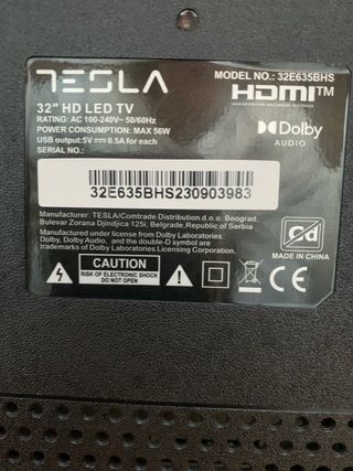 TV LED Tesla 32 Serie 6