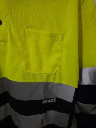 Polo Alta Visibilidad Amarillo y Negro