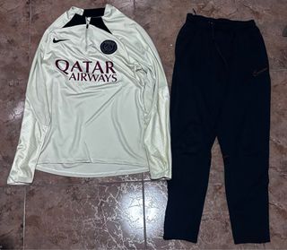Chándal PSG Nike Beige y Negro