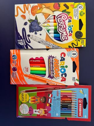Pack pinturas Carioca y Stabilo