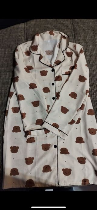 Camisón Oso Beige Talla Única
